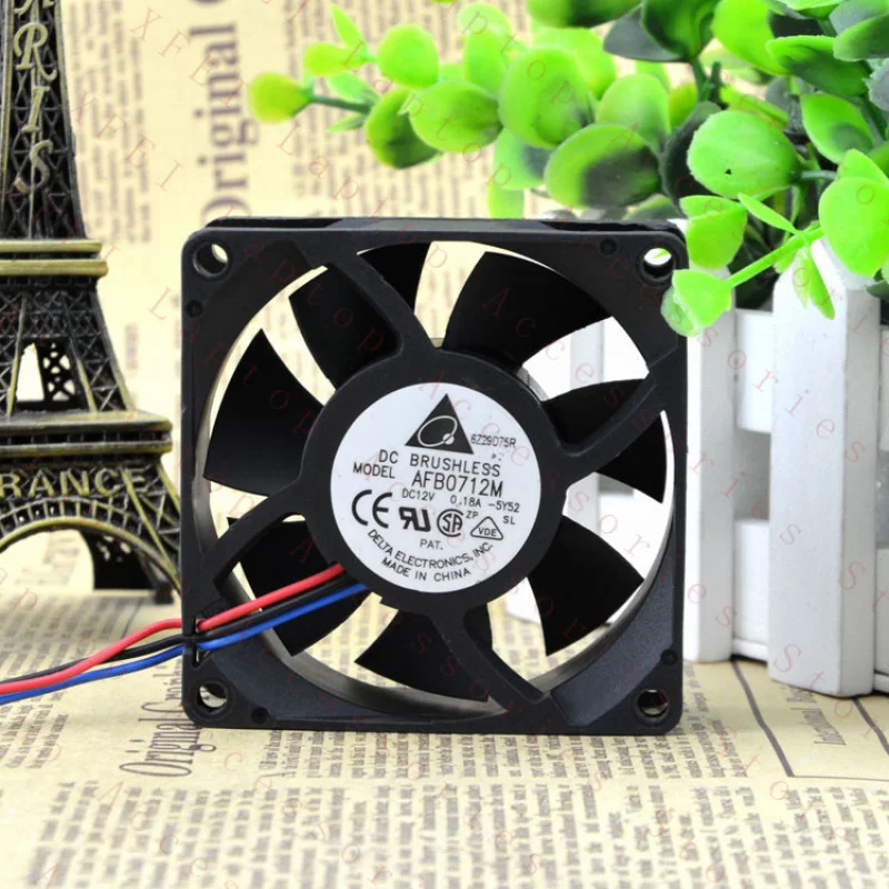 

C 1pc for AFB0712M waterproof server fan 70*70*25mm 12V 0.18A 3pin