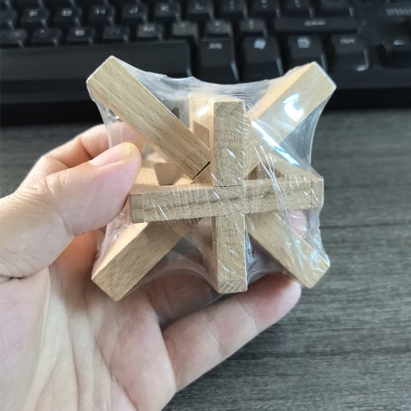 WeiCheng Luban قفل لغز فتح التعشيق لعبة الذكاء اختبار الدماغ دعابة للتحدي العقلية ألعاب تعليمية للأطفال والكبار