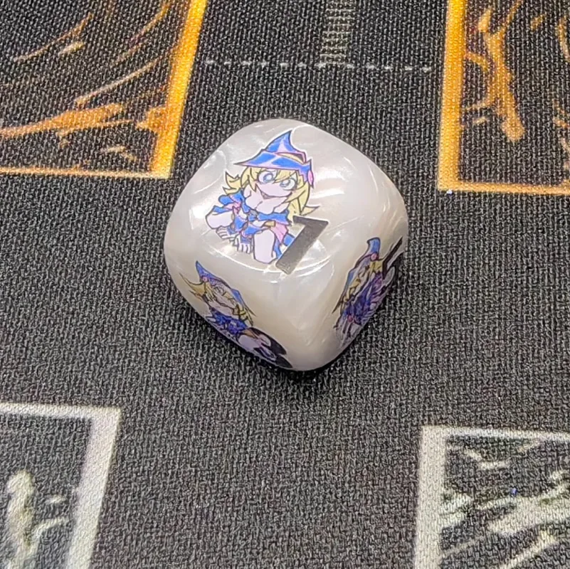 New YGO Token Sky Striker Ace-Hayate Damage Indicator Resin Dice Yu-Gi-Oh! 20mm First Attack Second Attack Counter Dice Game Toy view 6