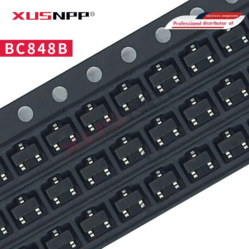 100Pcs BC848B SOT23 BC848 Sot Smd Sot-23 1K Nieuwe Transistor