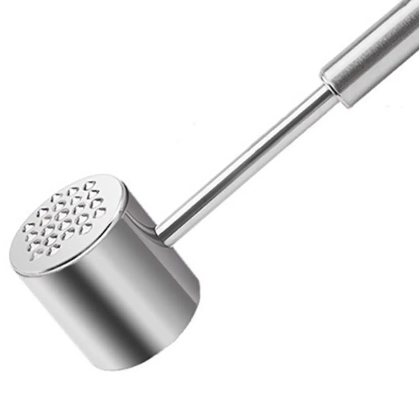 Ergonomic Stainless Steel Meat Pounder Tool Heavy Duty Mallet Beater for Kitchen Restaurant Barbecue Cooking