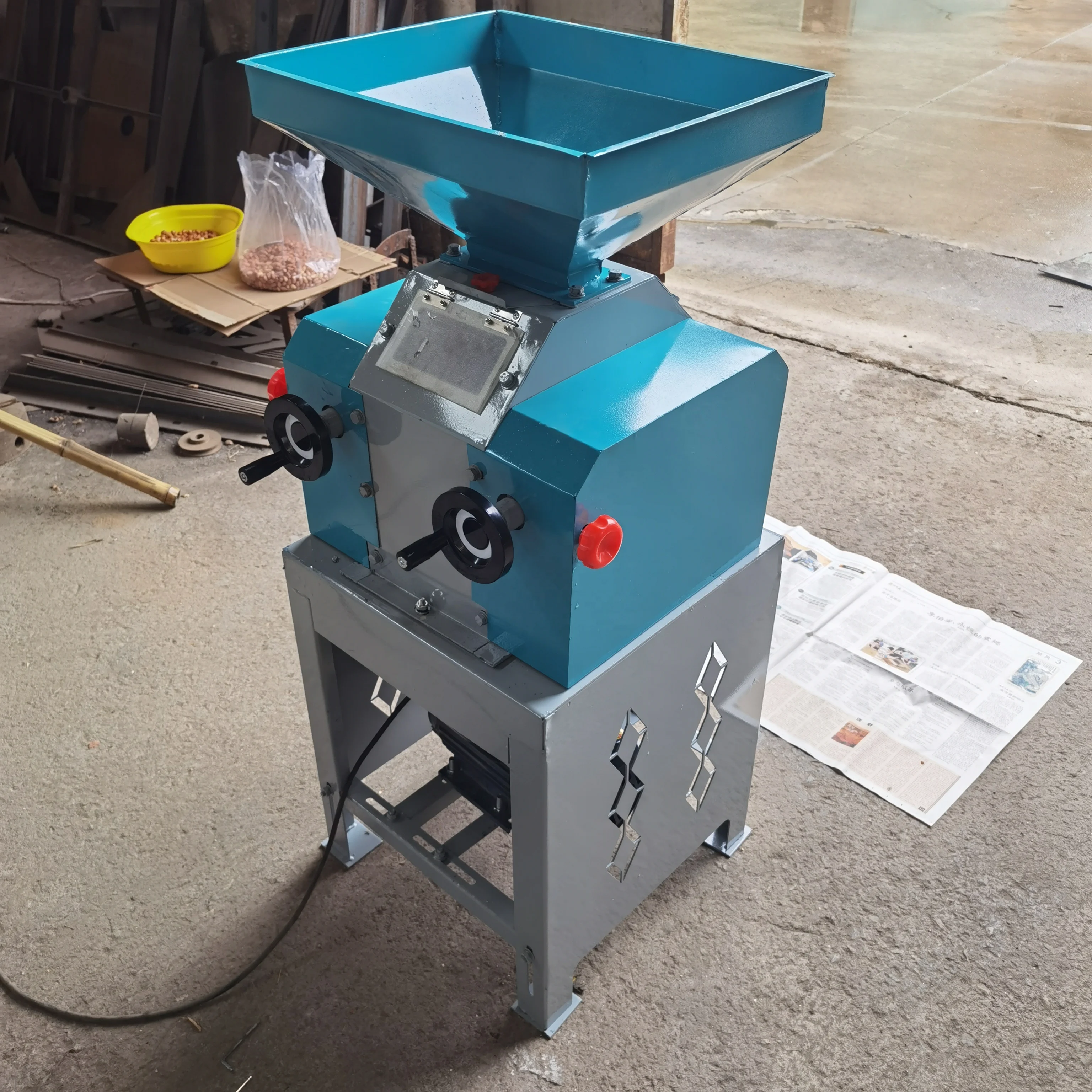 

High Quality Grain Roller Crusher Machine Corn Roller Mill Chicken And Duck Poultry Grain Grinder Grain Mill