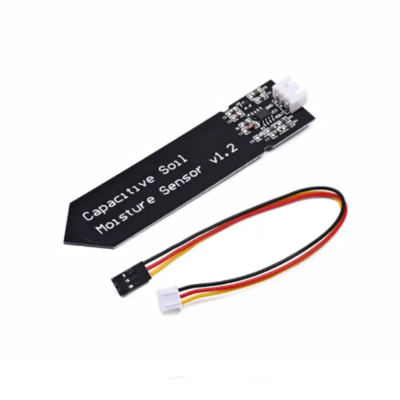 5pcs Capacitive Soil Moisture Sensor Module Corrosion Resistant Wide Voltage Wire Capacitive Soil Moisture Sensor