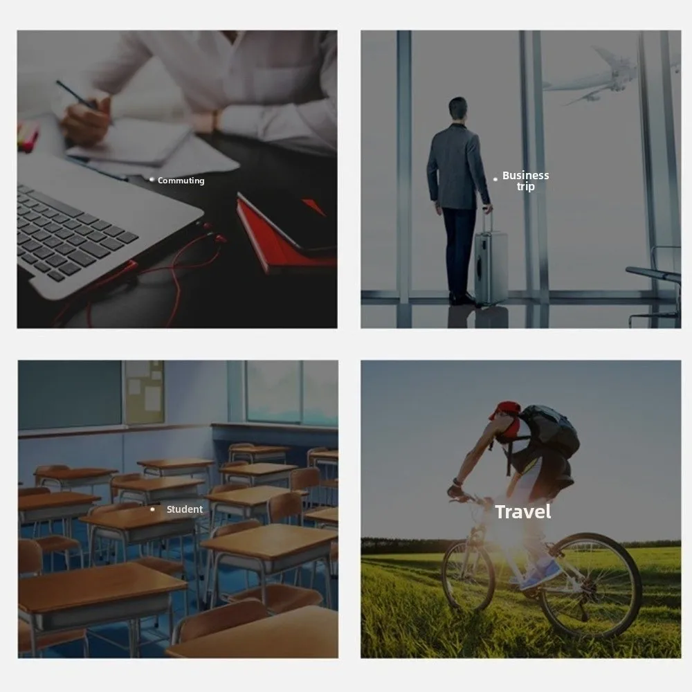 

Waterproof Large Backpacks Solid Color Wear-resistant Student School Bag Streetwear Multi-pocket Laptop Bag Outdoor