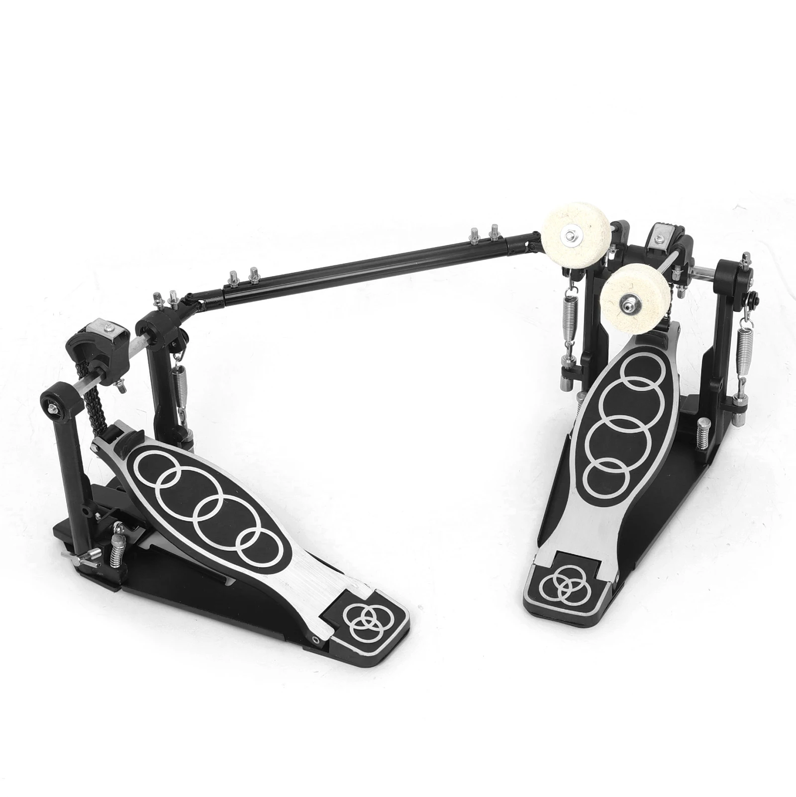 IRIN Bass Drum Pedal Double Drum Pedal Firm Grip Stable Powerful Zinc Aluminum Professional Drum Foot Drum Step Accessory