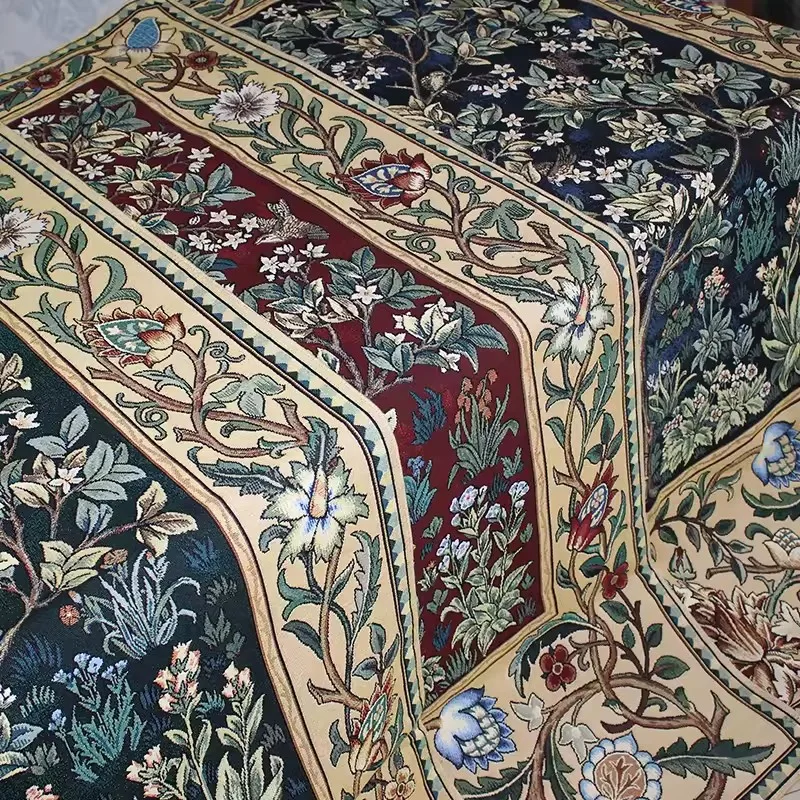 William morris blue tree of life 140*107cm antique textile decorative Belgiu wall hanging tapestry for home decorative tapestry
