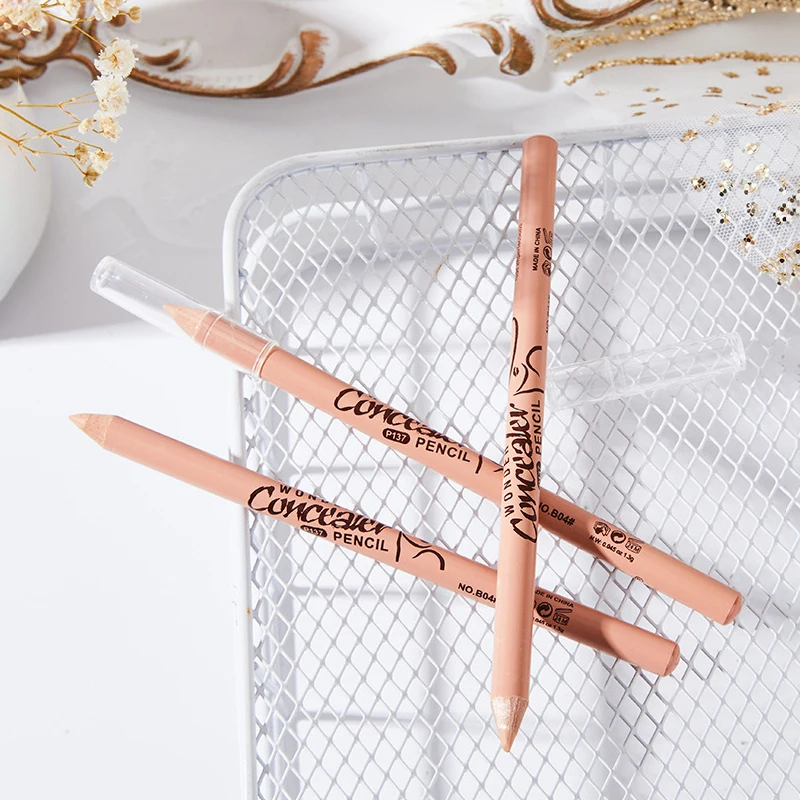 1 Stück Concealer Bleistift Holz nicht markierende Abdeckungen Gesicht Akne Makel Flecken dunkle Kreise Concealer Gesicht Make-up Kosmetik tslm2