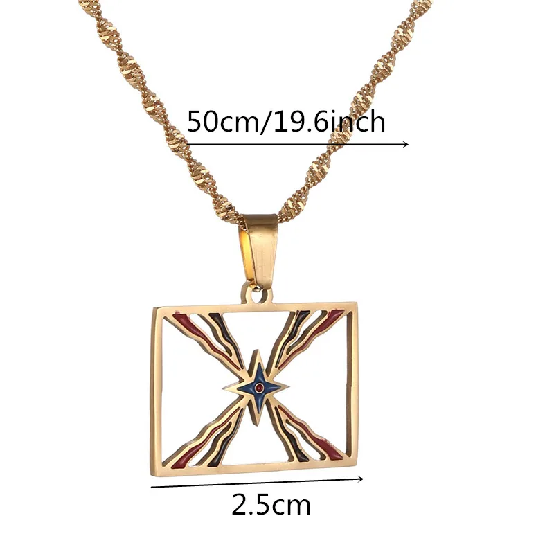 Stainless Steel Ashur Pendant Chain for Women Men Assyrian Jewelry