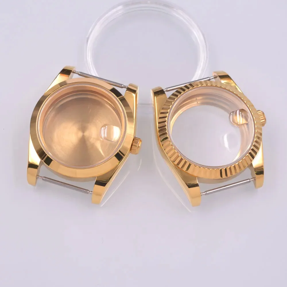 

DEBERT 36mm/39mm Sapphire Glass Gold Watch Case Fit NH35 NH36 ETA 2836 2824 PT5000 Miyota 8205 8215 DG2813 3804 Movement