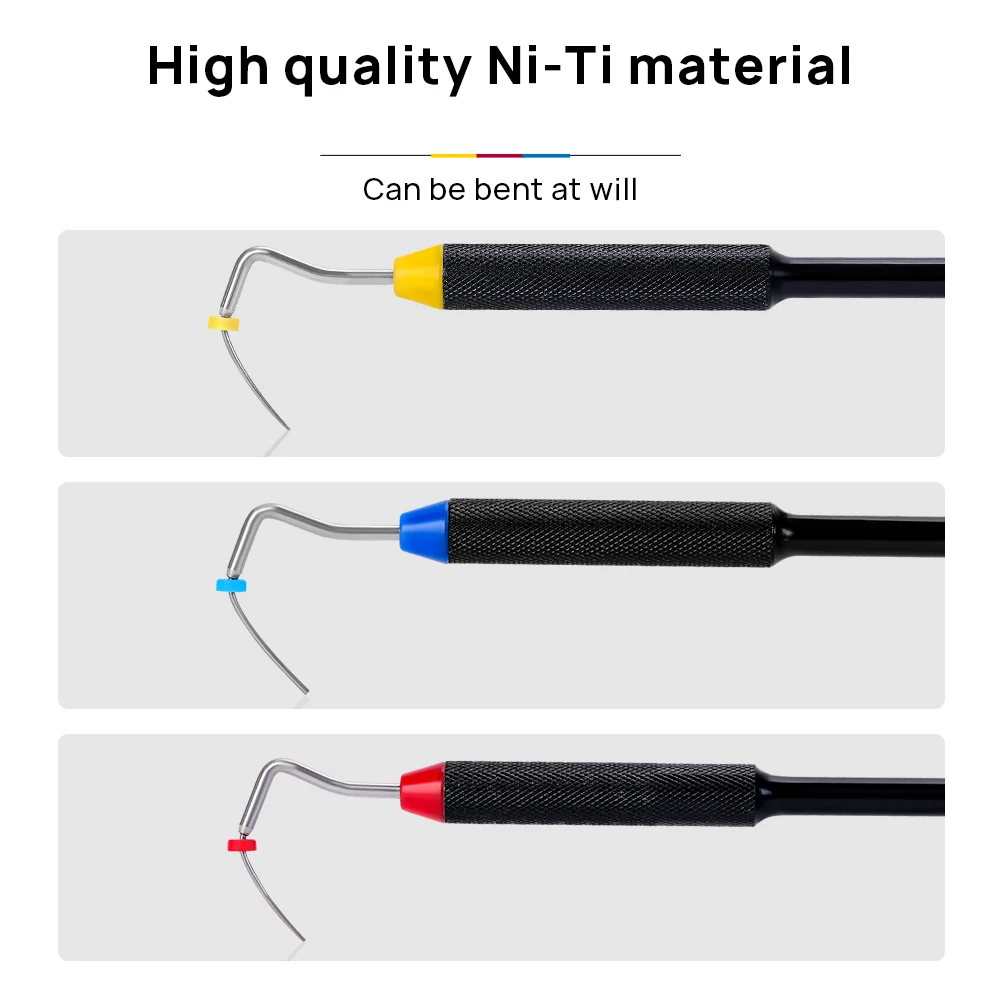 AZDENT Dental Endo Hand Plugger Fill Instrument NITI Tip #0 #1 #2 dentysta stomatologia narzędzia