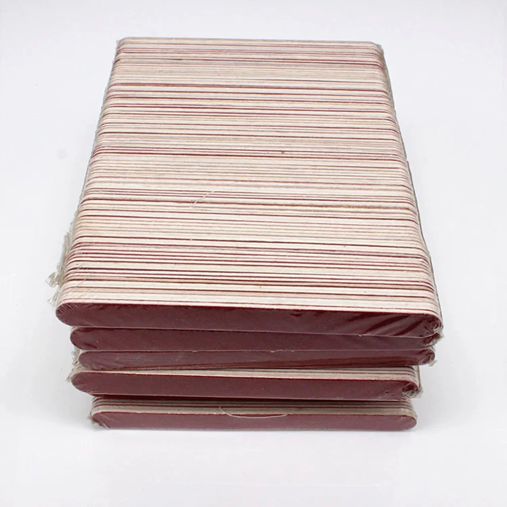 

100Pcs Nail Files 11.5cm Wooden Emery Board for Nail Shaping Filing Surface Sanding Manicure Art Tool Coarse Fine Side Grit