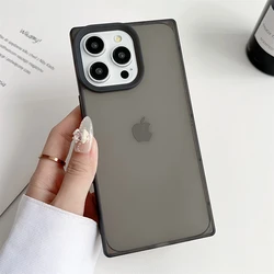 Luxury Matte Soft Silicone Liquid Clear Case For iPhone 11 13 15 Pro Max 12 14 Plus Shockproof Transparent Phone Cover Funda