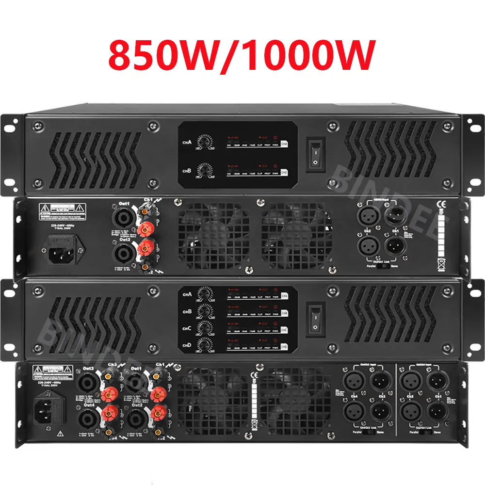 F2600/F4600 High-power Professional Digital Amplifier for DJ Stage Performance Karaoke Party Outdoor 2/4 Channel Power Amplifier