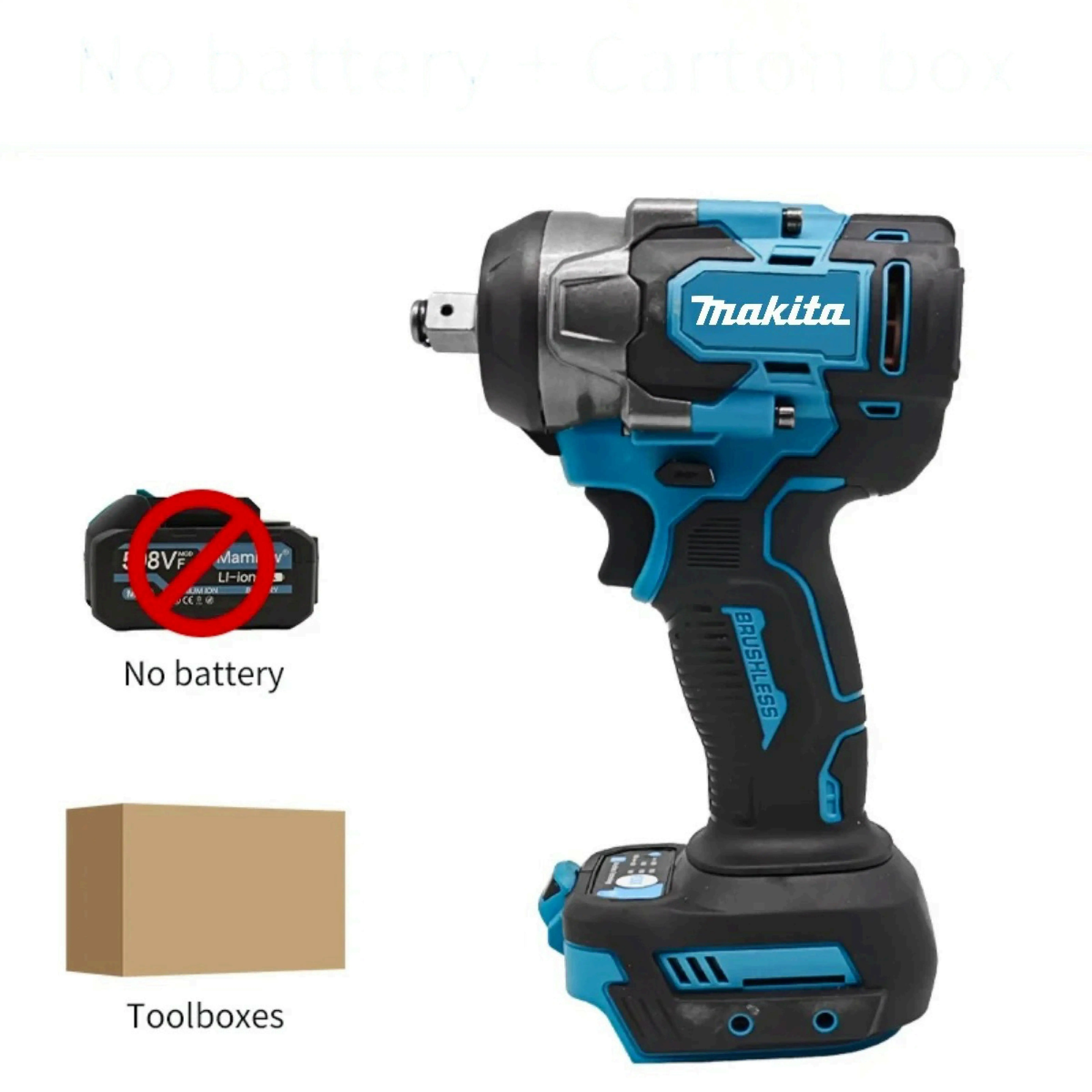 2026 Makita 500Nm High Torque Brushless Cordless Electric Wrench Screwdriver Tool for Makita 18V Battery System Pack