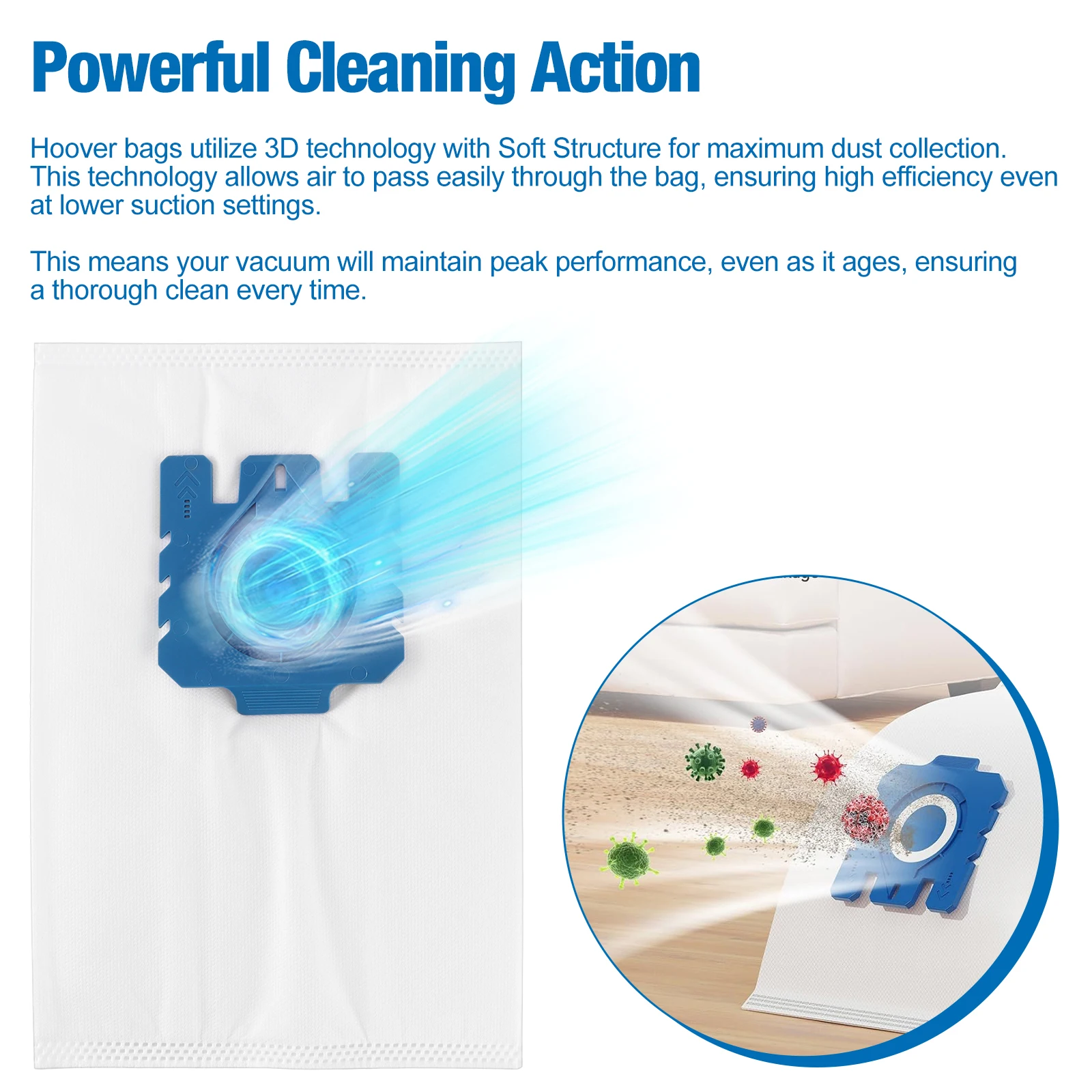 8x لأكياس Miele GN C1 C2 C3 مكنسة كهربائية S2 S5 S8 S5211 S5210 هوفر الغبار #5