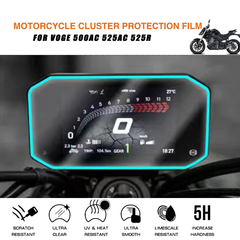 Motorcycle Scratch Protection Film Dashboard Screen Protector Accessories For Loncin VOGE 525AC 500AC 525R 250RR