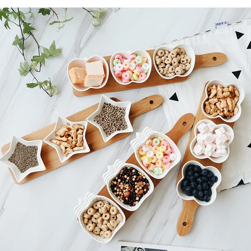 

Сервировочные подносы для фруктов, керамические блюдо, тарелки, закуски/орехи/десерты, эко