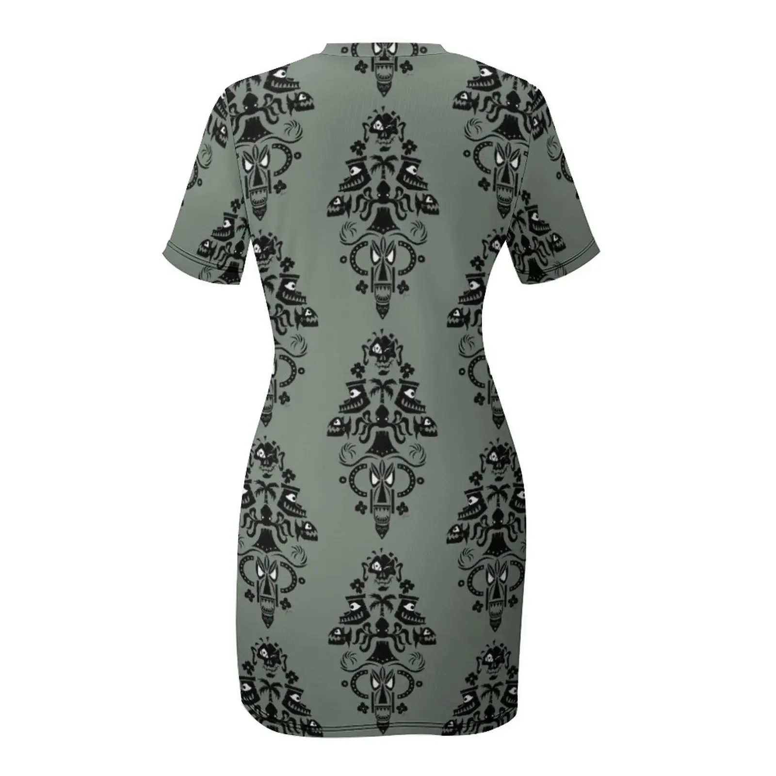 Haunted Tiki Room Short-Sleeved Dress prom dresses womens dress dress party night Summer women's clothing