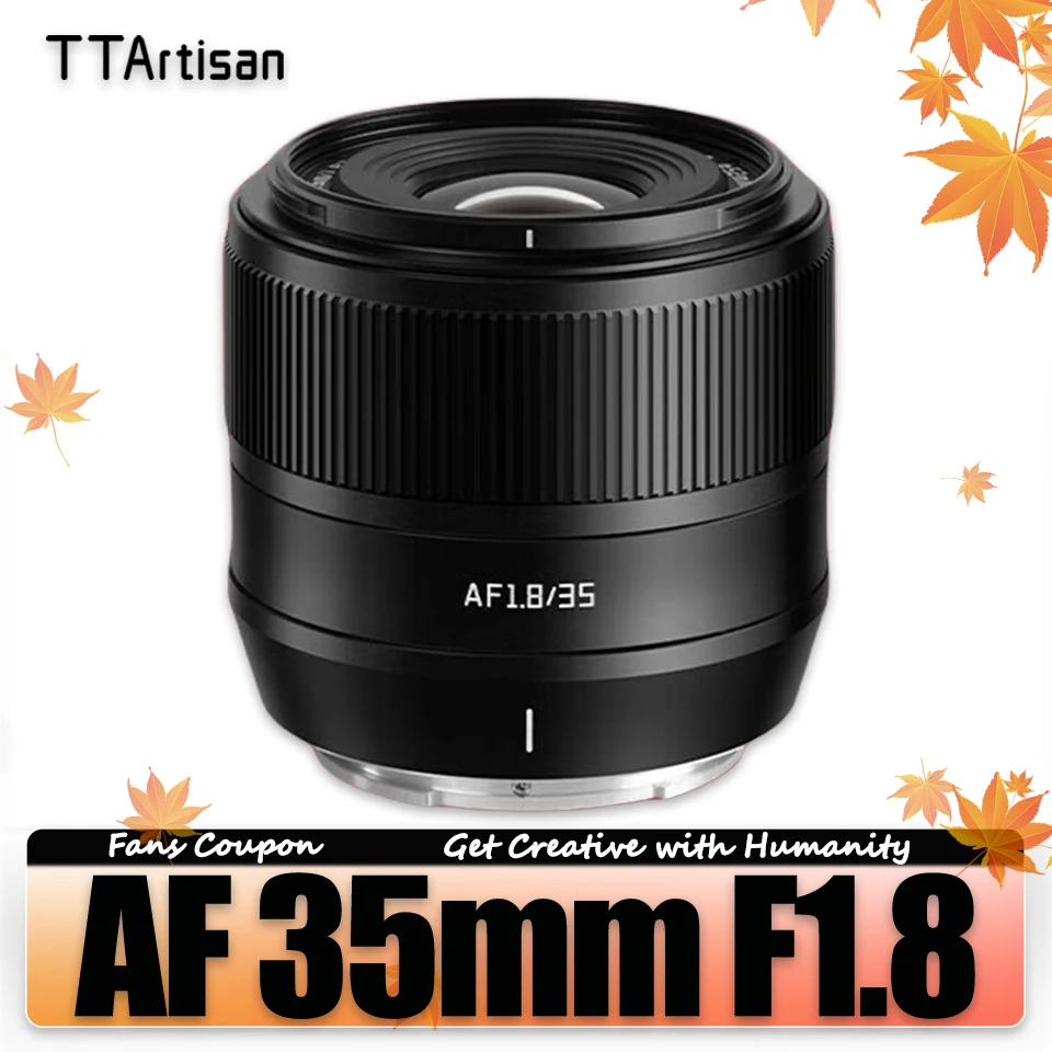 

TTArtisan AF 35mm F1.8 Large Aperture Lens for Camera Photography with Stepper Motor Square Hood Fujifilm X Mount XT-100 XE4