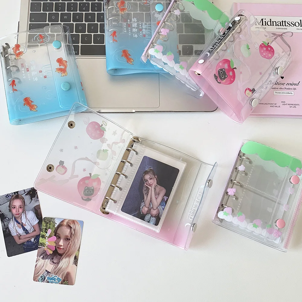 

M5 Mini Loose leaf Album Student 3-inch Storage Album One grid Star Chaser Idol Small Card Album Photocard Holder Stationery