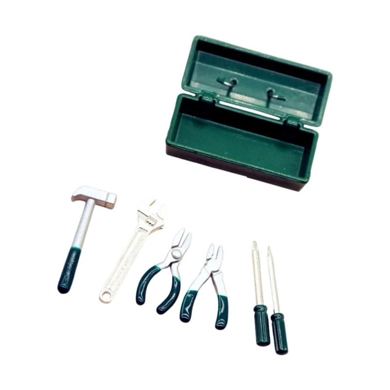 1/12 ตุ๊กตา House Miniature Gardening ชุดเครื่องมือเด็กแกล้งเล่นเกมอุปกรณ์เสริม 15UB