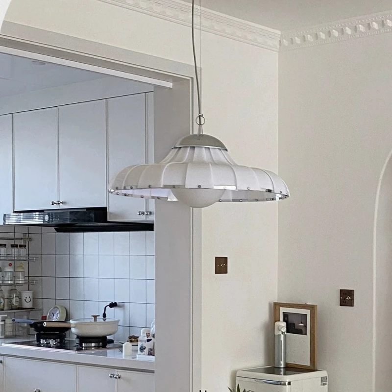 Vintage Minimalist Glass Restaurant Pendant Light LED Bar Counter Island Dining Table Designer Luxurious Atmosphere Hanging Lamp