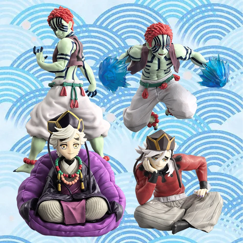 

Anime Demon Slayer Akaza Douma Figure Noodle Stopper Warrior Action Ornament Accessory Cartoon Collection PVC Model Toys Gift