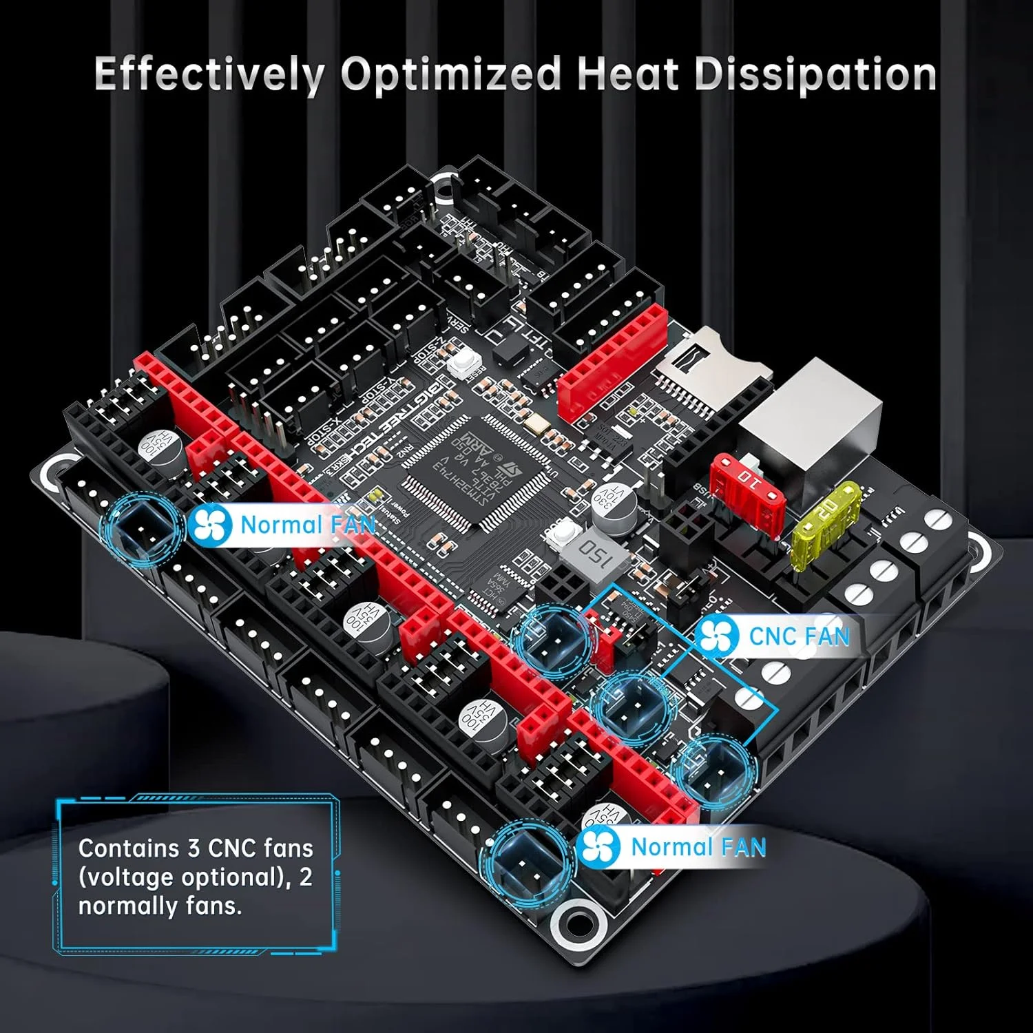 

BIGTREETECH BTT SKR 3 32-битная плата управления TMC2209 EZ5160 Pro Drive Raspberry Pi Upgrade SKRV1.4 Turbo Материнская плата для Ender3/5