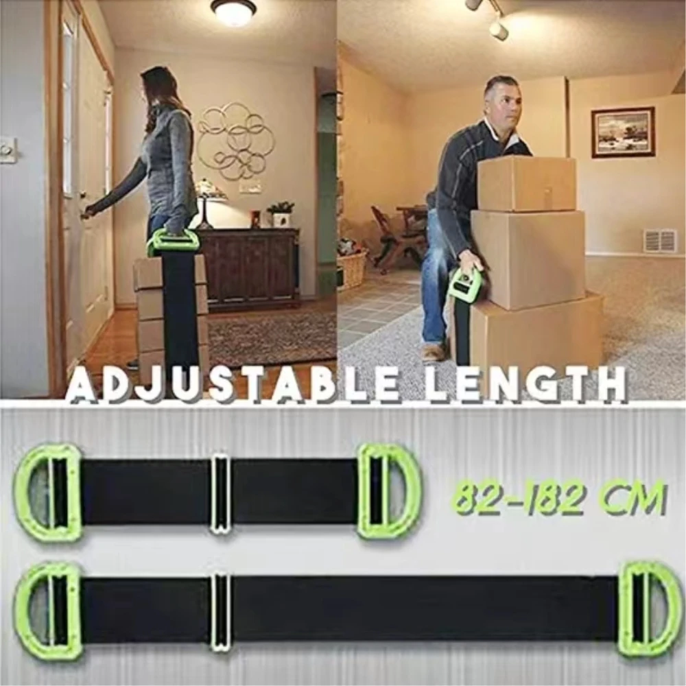 Adjustable Moving And Lifting Straps For Furniture Boxes Mattress green Straps Team Straps Mover Easier Conveying dropshipping