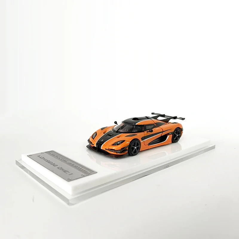 LMLF 1:64 Toy Model Car Super Racing Vehicle Open Rear Cover Alloy Die-Cast Sport Orange Display Collection Gifts