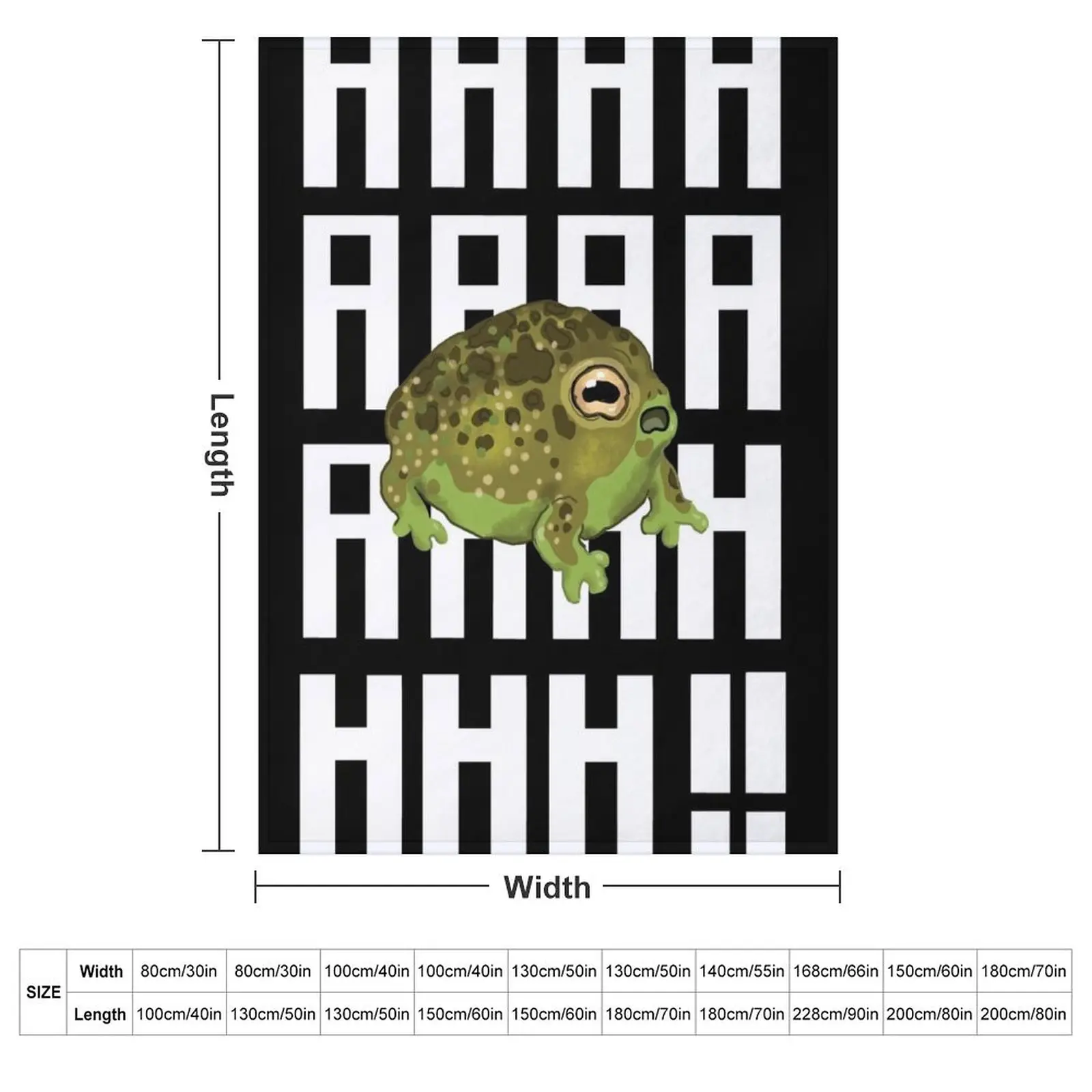 Screaming Frog Throw Blanket Furrys Weighted Sofa Throw Shaggy Thins Plaid on the sofa Blankets
