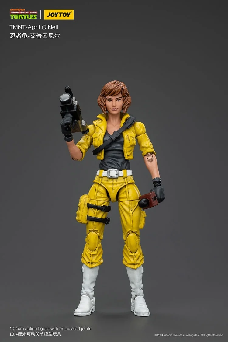 

JOYTOY TMNT-April O'Neil Action Figures Decoration Original Doll Collection Gift Movable Model Garage Kits GK