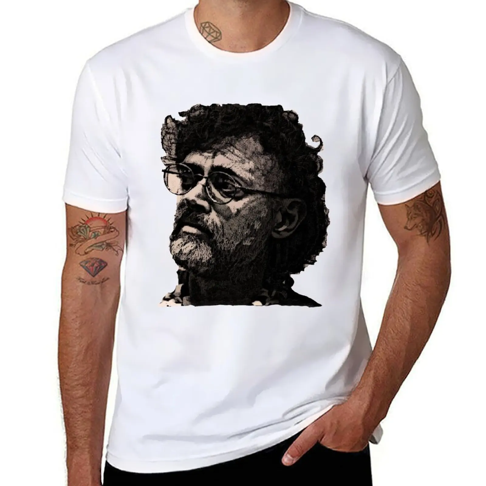 

Terence McKenna T-Shirt black cotton t-shirt plain for man package man graphic t shirt anime t shirts oversize T-shirt
