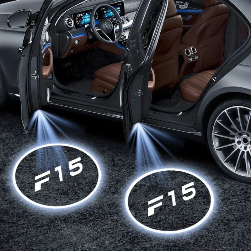 2PCS LED Car Door Projector Welcome Lights For BMW X5 F15 2007‑2023 Ghost Shadow Courtesy Badge Lamp Auto Decor Accessories