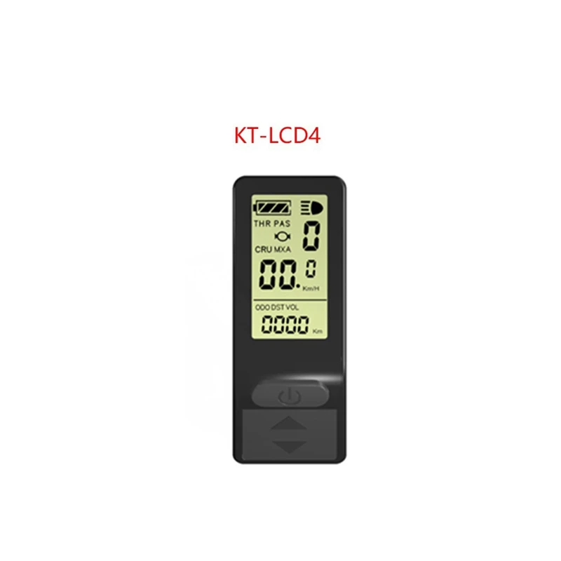 E-Bike LCD Display Mini Meter KT-LCD4 Display Compatible With 24V 36V 48V KT Controller E-Bike Conversion Kit