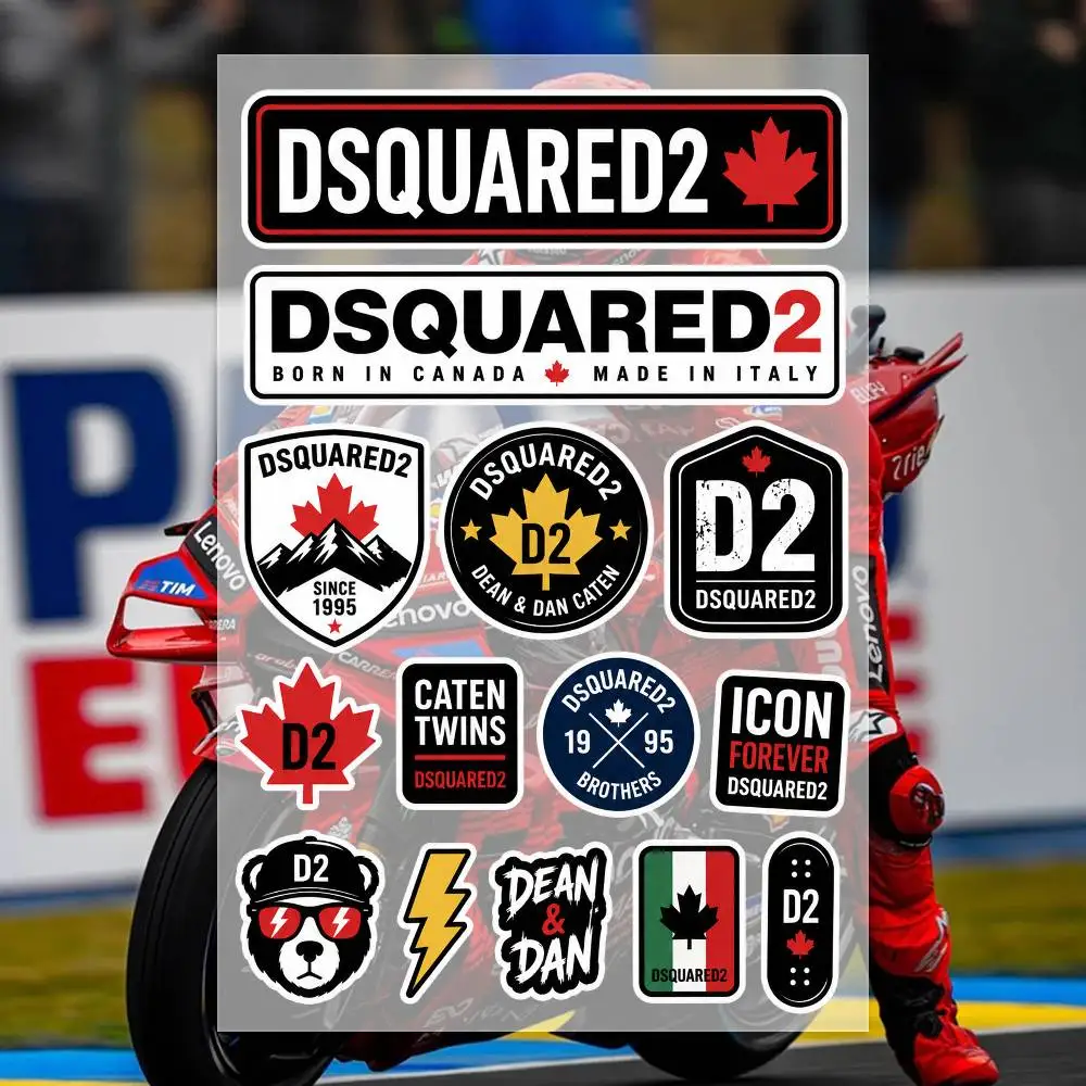 D-Dsquared2 Japanese Motorcycle Sticker Suitable for Motorcycle Body Reflective Car Sticker Helmet Decal