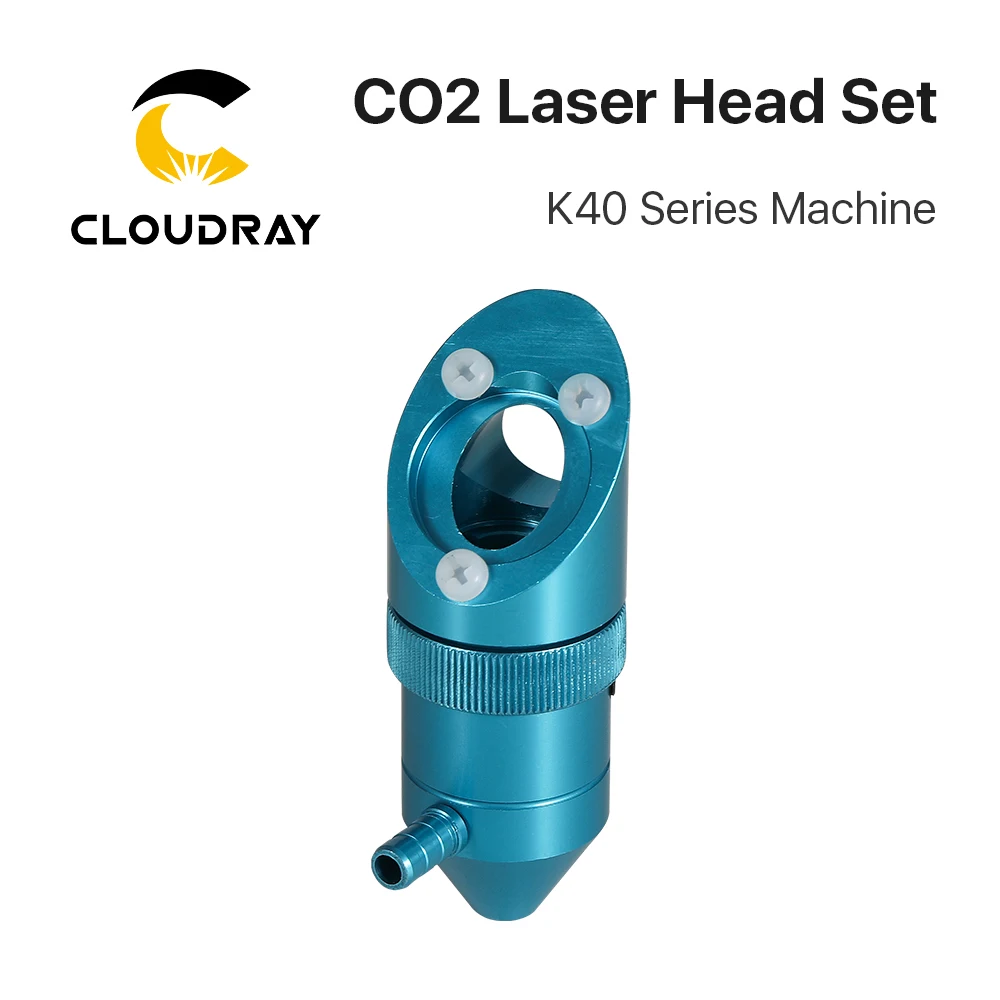 Cloudray CO2 Laser Head for K40 Series Laser Engraving Cutiing Machine Lens Dia 15/18mm Focal Length 50.8mm Mirror 20mm