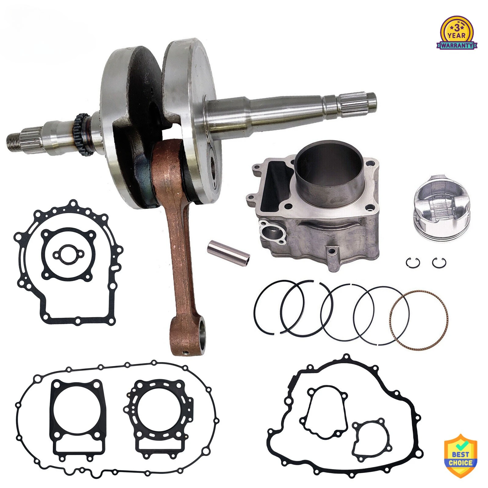 BB HIGH QUALITY Motocycle Cylinder Crankshaft Assyembly For CF ATV 500 X5 U5 Goes 520 525 CF188 Rebuild 0180-023100 0180-041000
