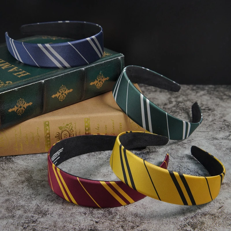 

Hogwarts Headband Scrunchie Girl's Tiara Gryffindor Slytherin Hair Accessories Harries Potter Cosplay Decoration Kid Gift