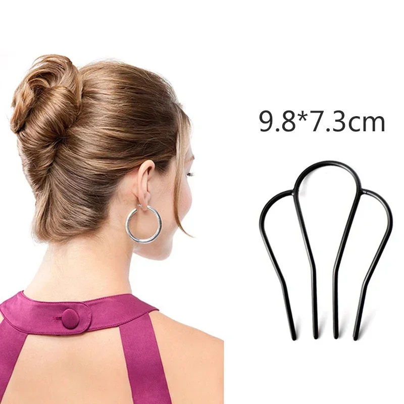Women Hair Combs Ladies Hair Accessories U Shape Clip Wave Useful Pin Barrette for Alloy Plastic Hair Clips Holder DIY Tool