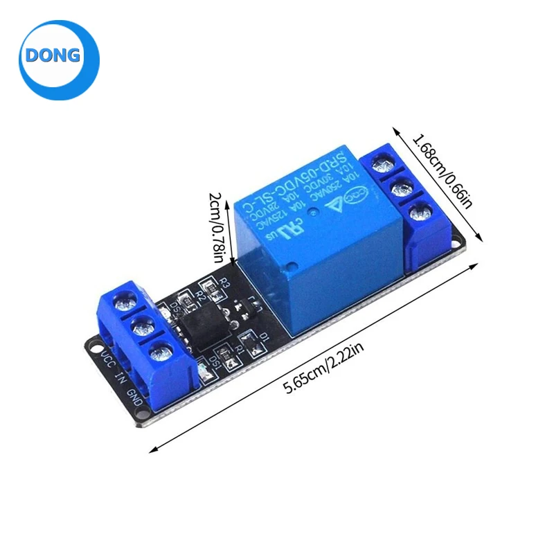 1 Channel 5V 12V 10A Relay Module with Optocoupler Low level trigger PLC control drive board