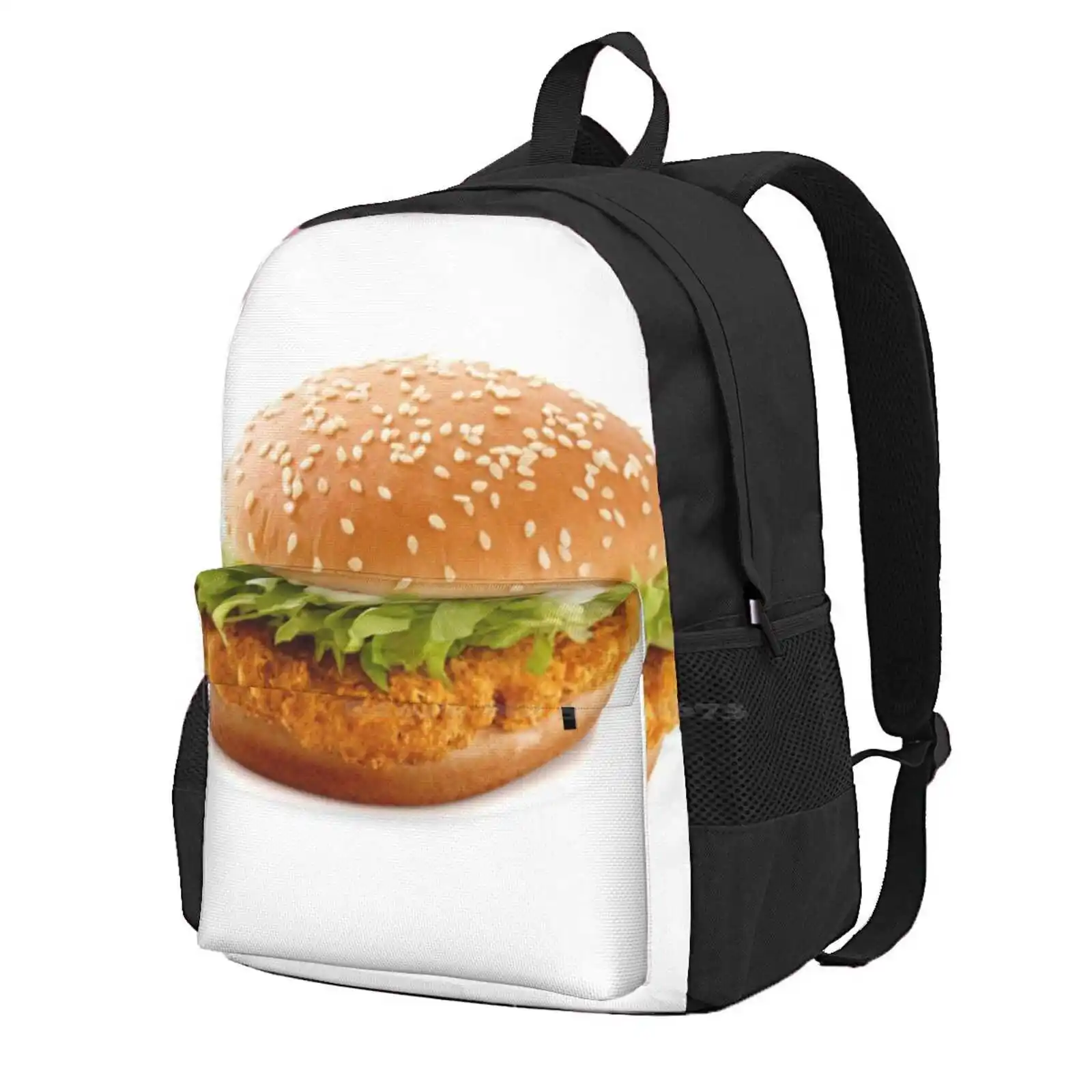 Metric Mcchicken Teen College Student Backpack Laptop Travel Bags