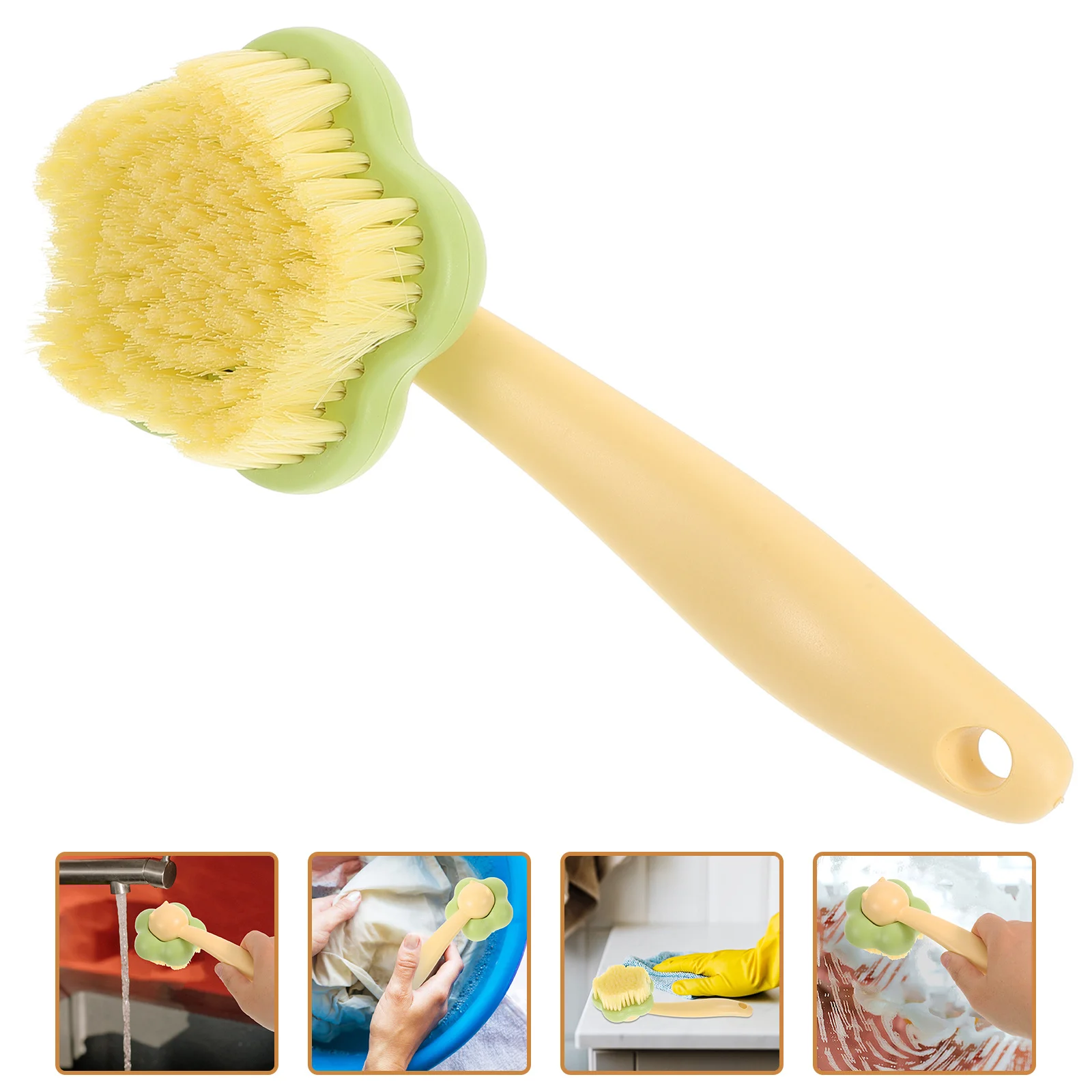 

2-in-1 Multipurpose Laundry Brush for Shoes and Clothes Soft Bristle Handheld Scrub Cleaning Tool Household Shoe Scrubber
