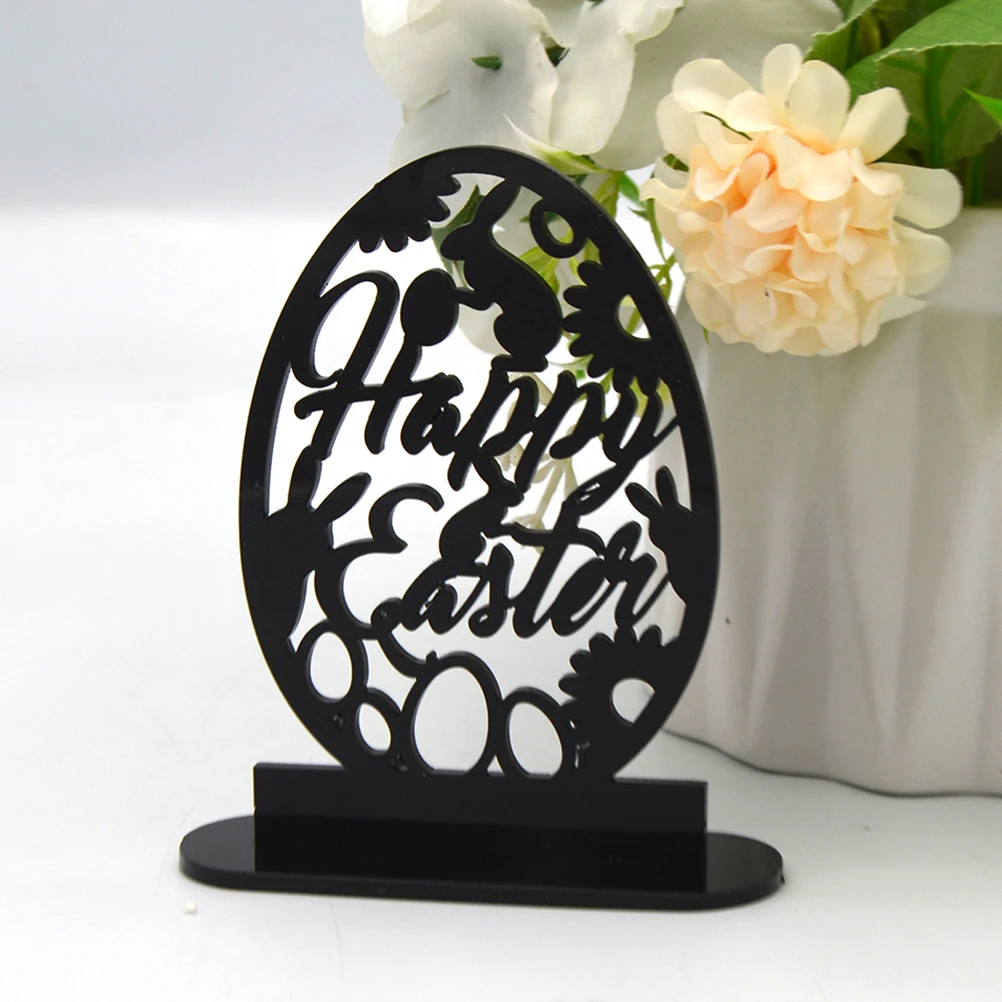 

Acrylic Stylus Egg Ornaments Decorative Signs Bunny Table Decorations Centerpiece
