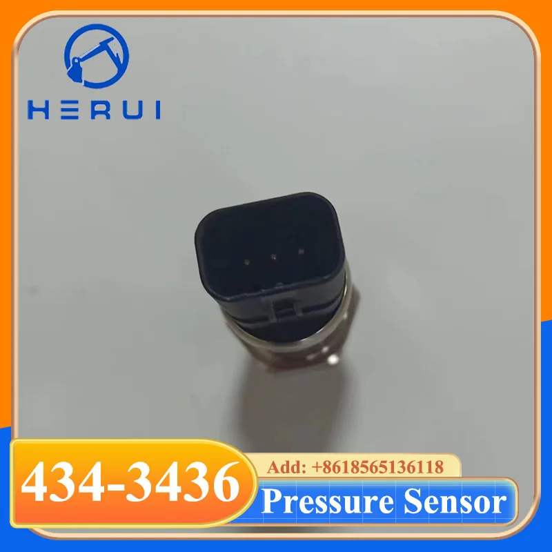 4343436 High Quality 40MPa Pressure Sensor 434-3436 For Excavator E320C E320D E325D E336D E323D