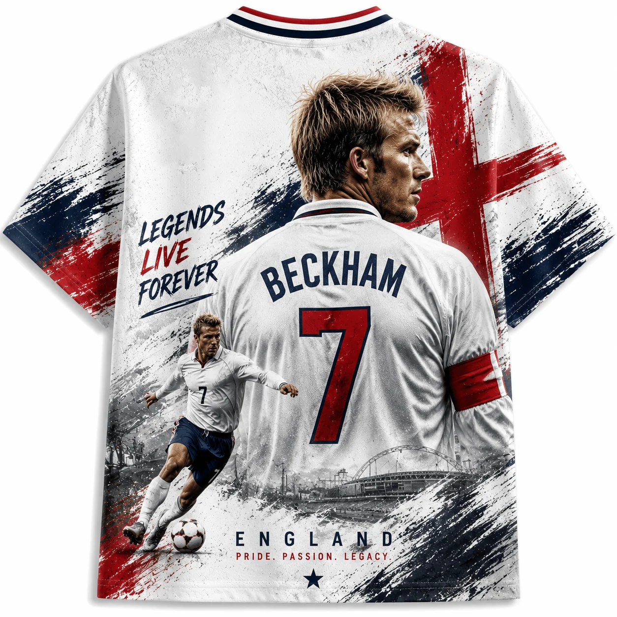 2026 Summer England Football Shirt Special Edition Family Boys and Girls Fans Loose Breathable T-shirt