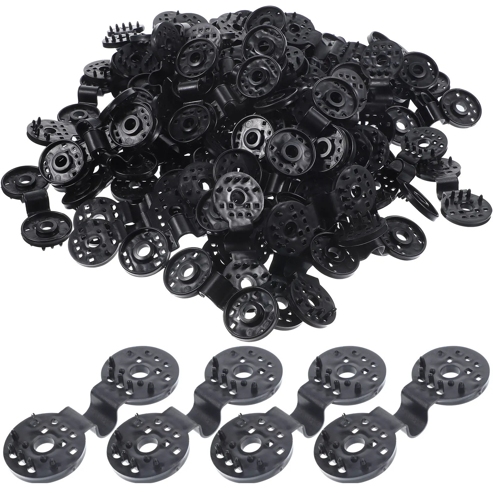 100 pçs clipes de pano de sombra confiável design à prova de vento para rede de jardim acampamento caminhadas sombra pano clipes apertos de bloqueio para lonas