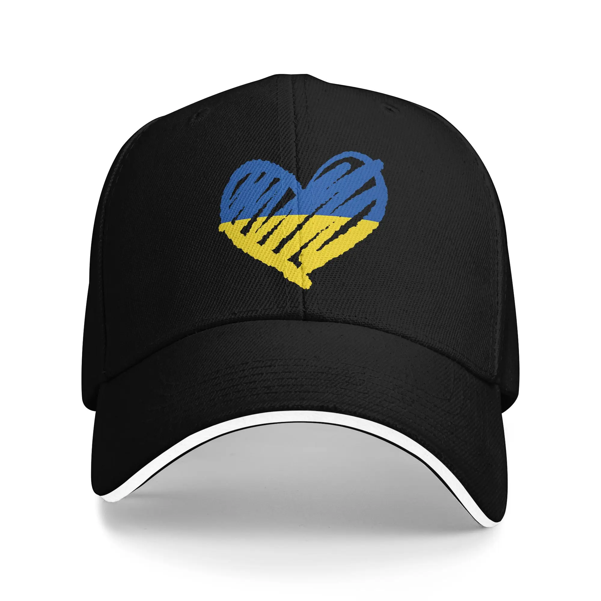 Women Men Ukraine Flag Sunflower Ukrainian Outdoor Hat  Adjustable Cap Casual Baseball Cap Golf Hats