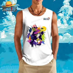 لوفي رجالي تانك توب صالة ألعاب رياضية أنيمي أطفال قمم صيفية رخيصة ملابس كبيرة جدا هيب هوب موضة الشارع بارد 1 قطعة 110-6XL 2021 أعلى 8 مبيعات السراويل الهيب هوب 2000 - رقم 7