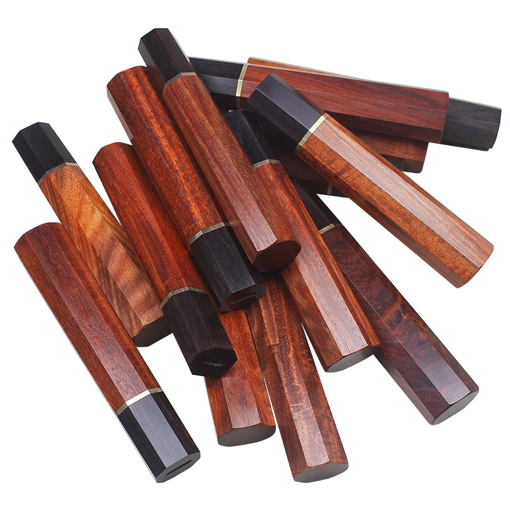 1 Piece Japanese Style Octagonal Wood Knife Handle DIY Japanese Cattle Knife Willow Chef Kitchen Making Fish Raw Knife Handle